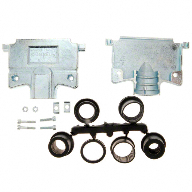 17E-1657-37 Amphenol ICC (Commercial Products)  Capots de connecteurs D-Sub en forme de D